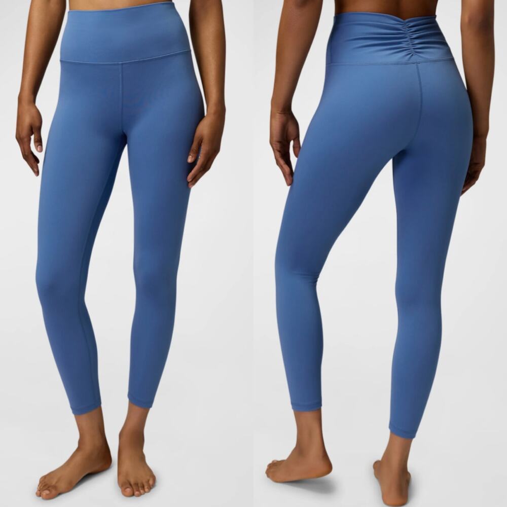 Spiritual‎ Gangster Everly Cinched-Waist 7/8 Leggings Pacific Blue Size Small